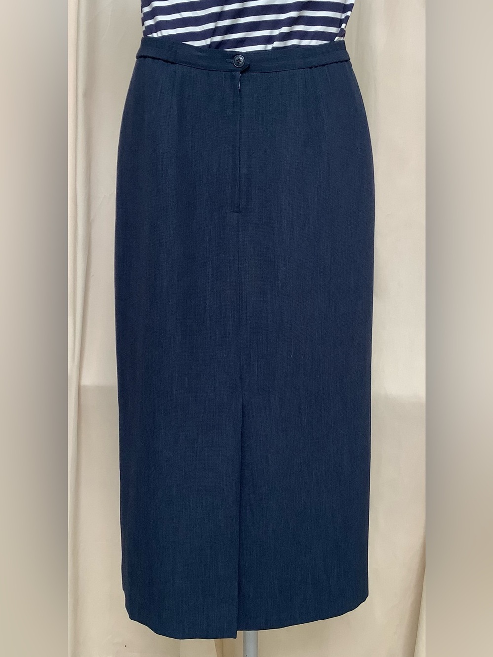 Kasper Dress Petite Dusty Blue Skirt-Lined-6 Petite - Picture 4 of 8
